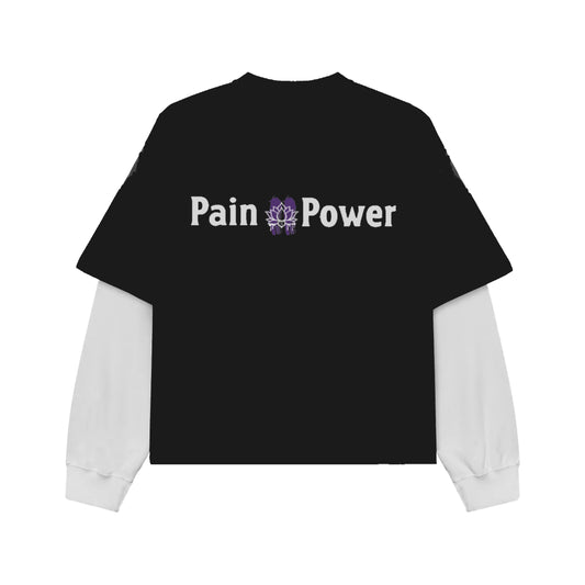 "PAIN TO POWER" LAYERED T-SHIRT